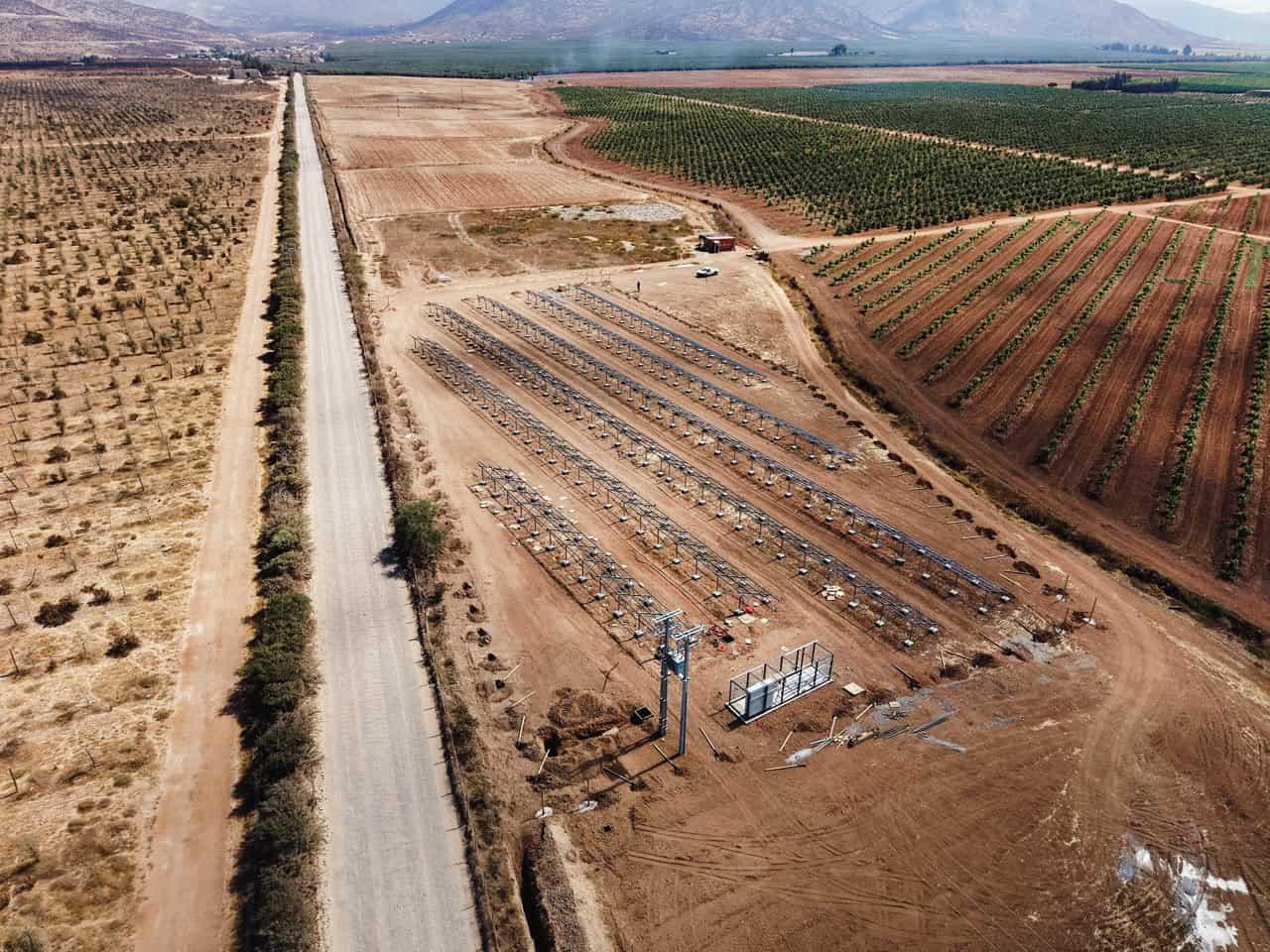 Instalación solar Comercializadora Hijuelas