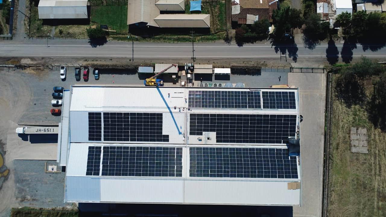 Instalación solar Frigorífico Frontal Trust