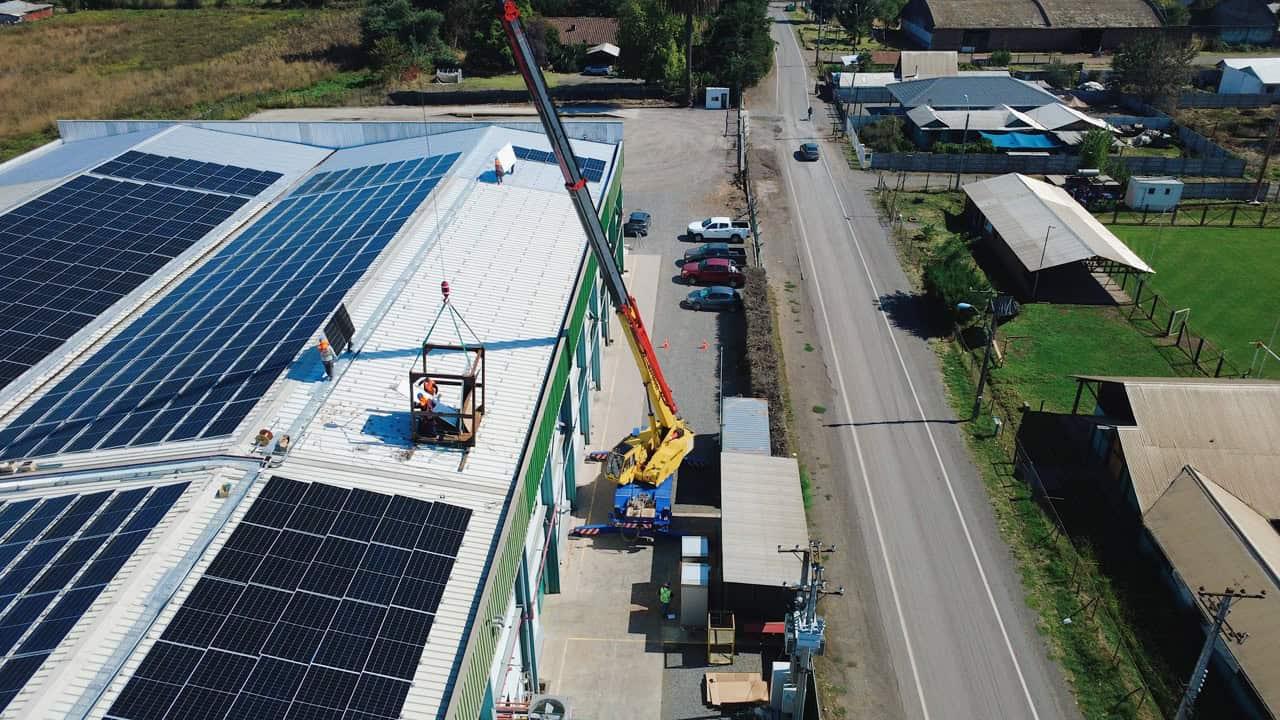 Instalación solar Frigorífico Frontal Trust