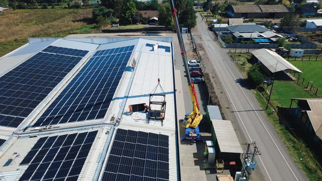 Instalación solar Frigorífico Frontal Trust