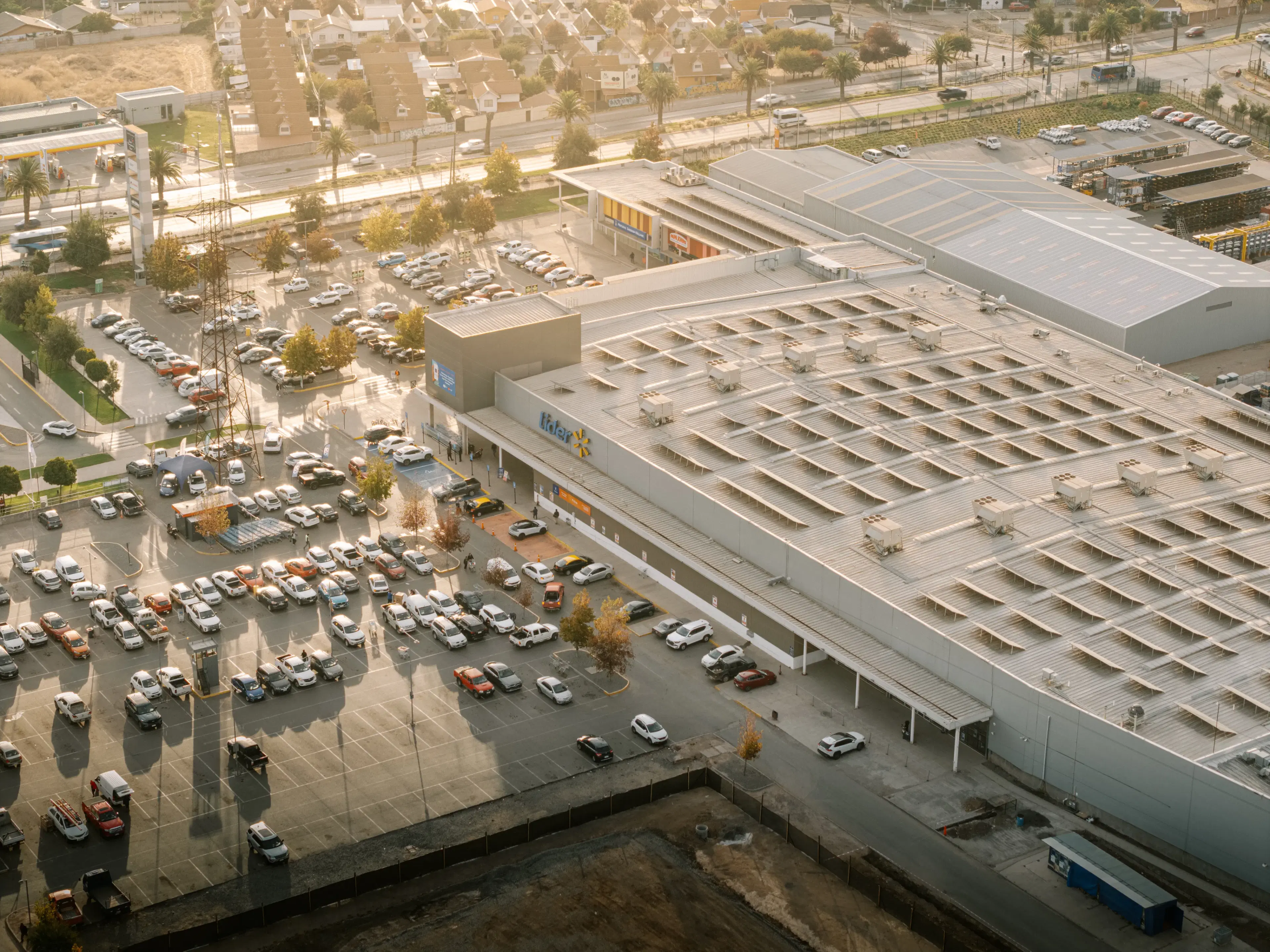Proyecto de energía solar Lider San Fernando