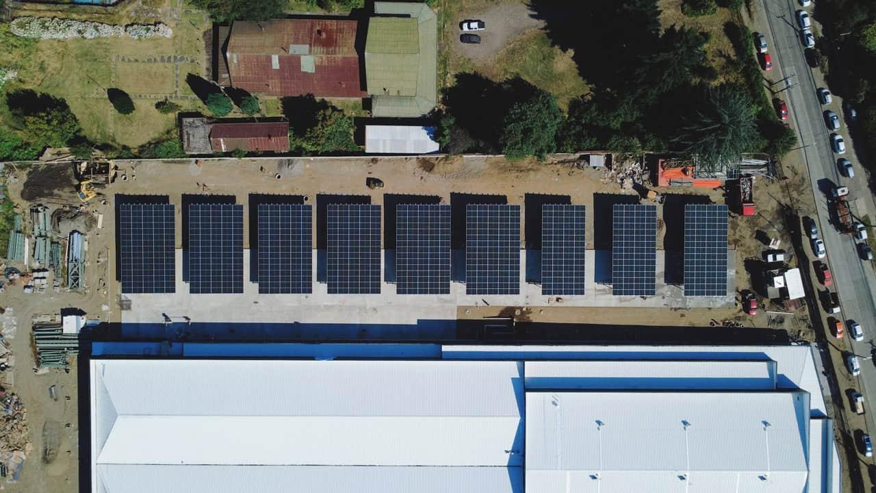 Instalación solar Supermercado El Trébol