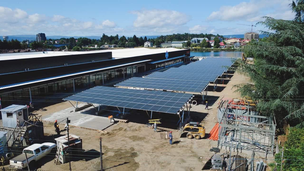 Instalación solar Supermercado El Trébol