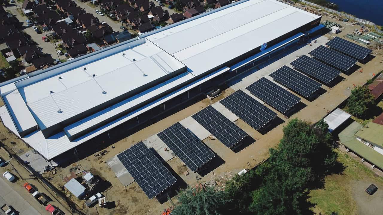 Instalación solar Supermercado El Trébol