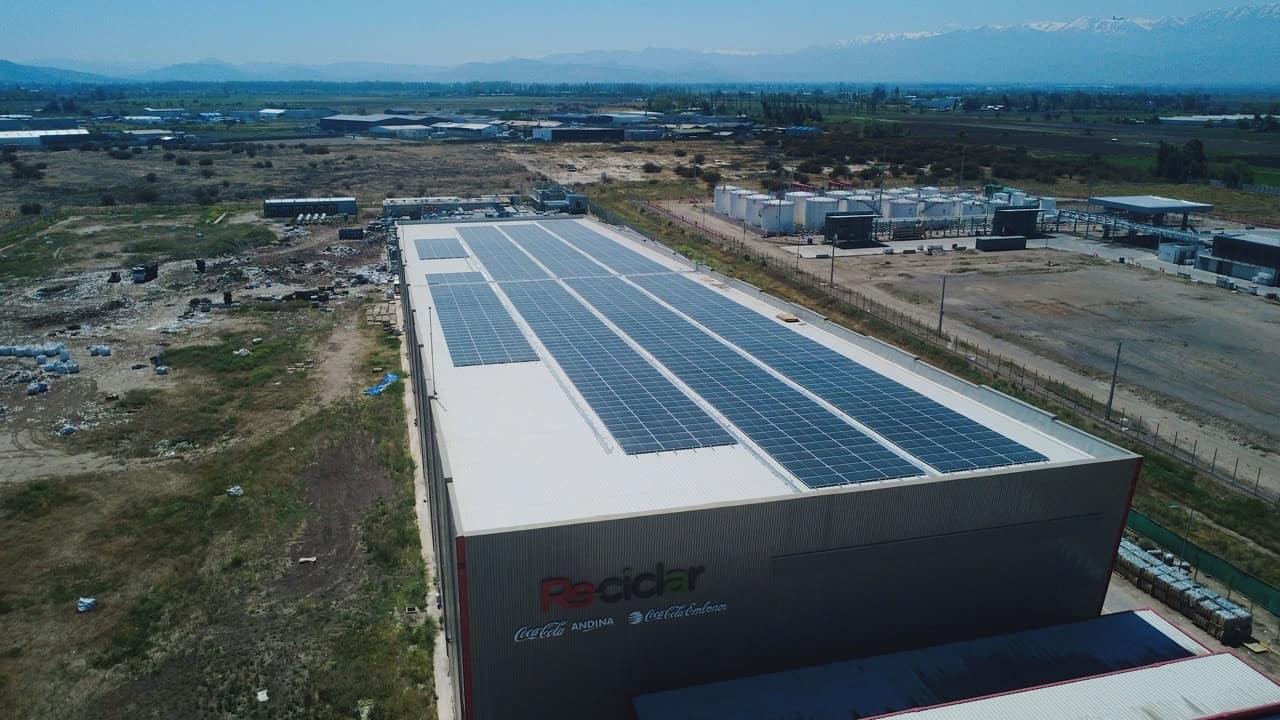 Instalación solar Coca Cola Recicla