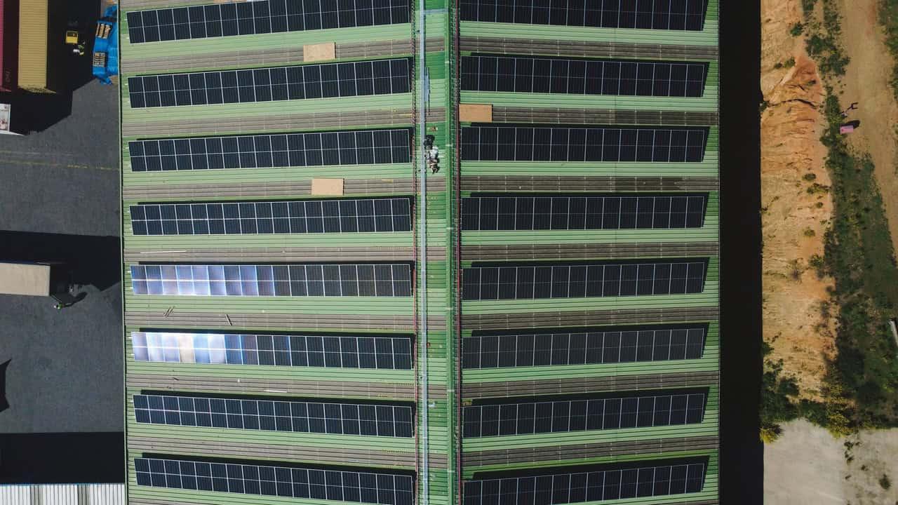 Instalación solar Puerto Columbo Valparaíso