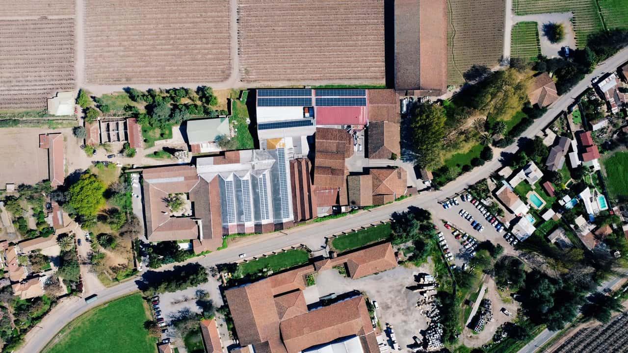 Instalación solar Viña Casa Silva