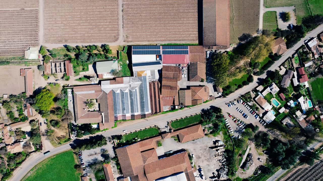 Instalación solar Viña Casa Silva