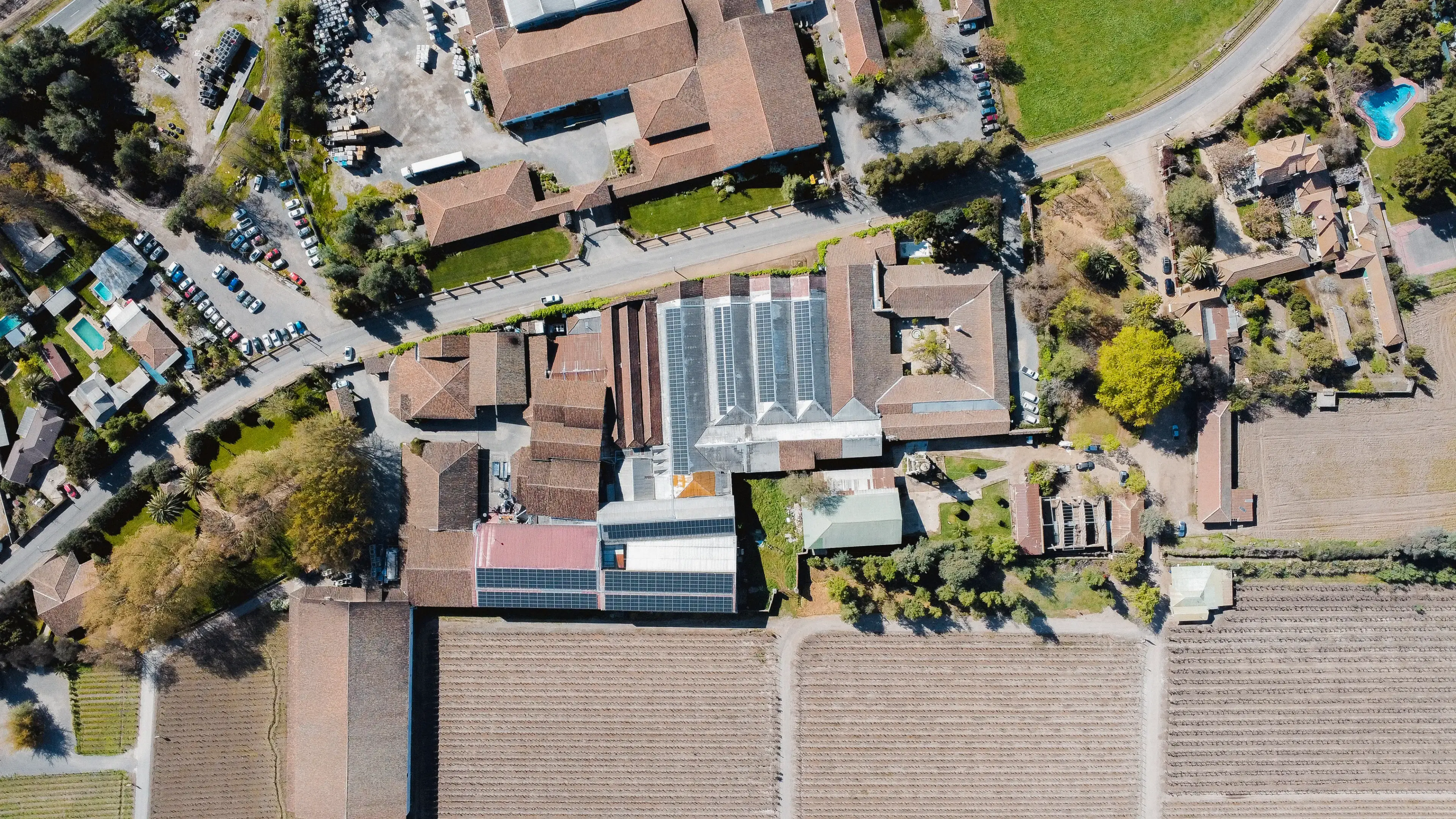 Instalación solar Viña Casa Silva