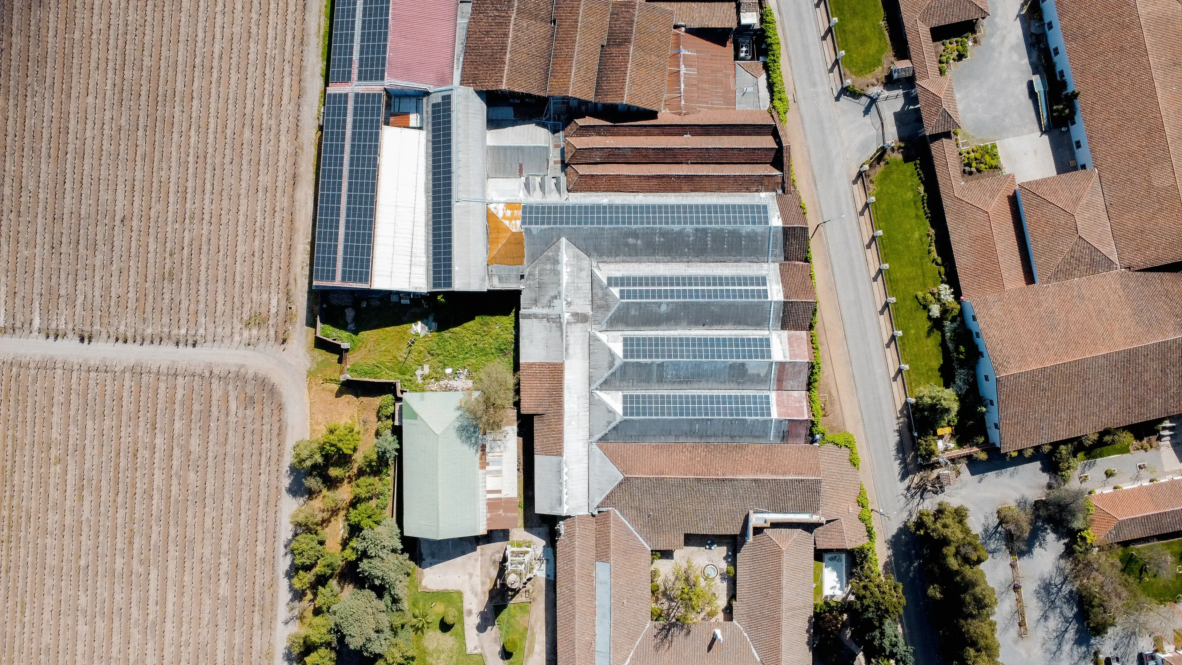 Instalación solar Viña Casa Silva