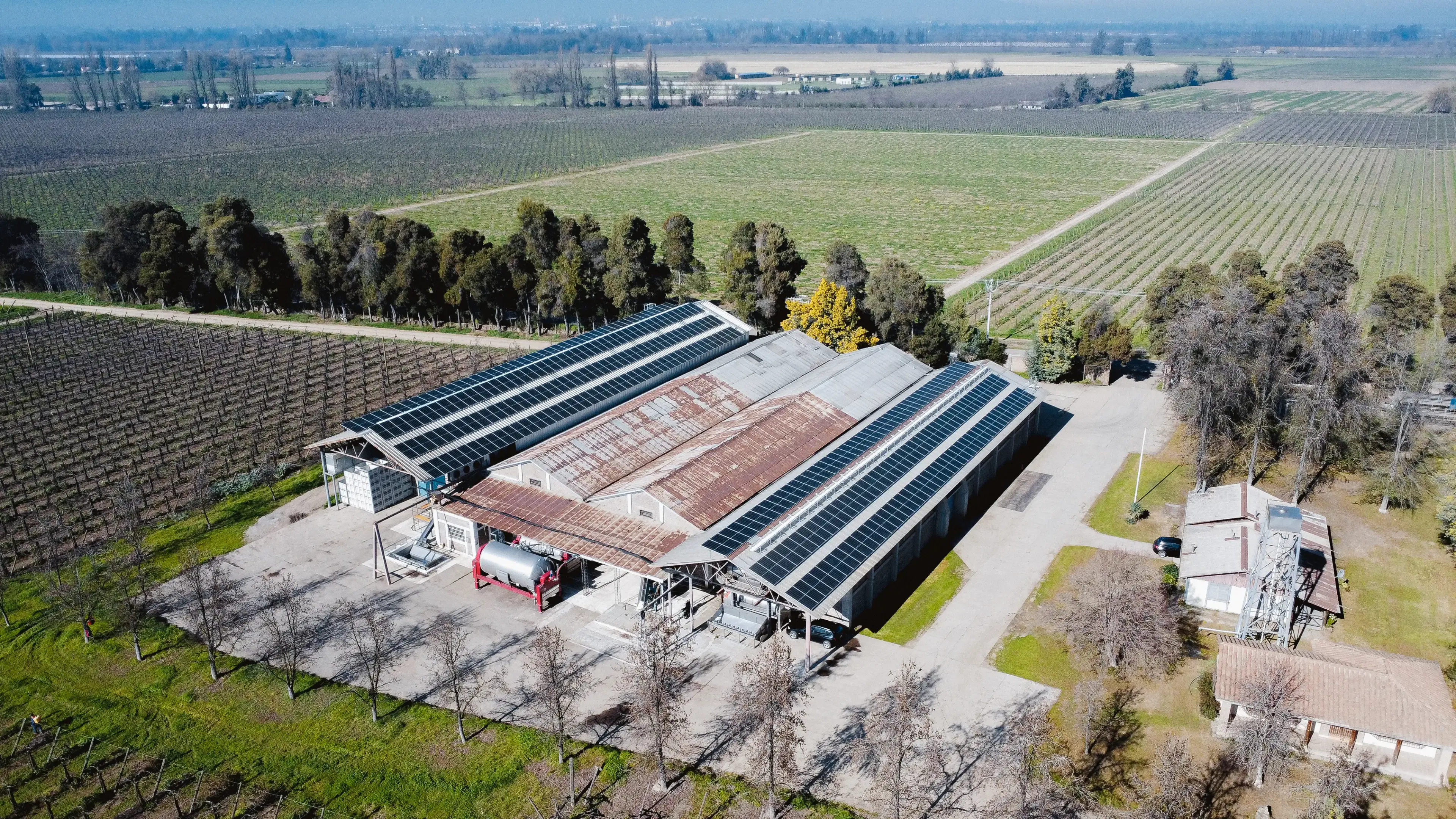 Instalación solar Viña Cruz de Triana